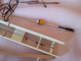 Aperos para la pesca. Recogedor y bichero. Rústicos. Antiguos.