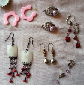 Pendientes. 6 Pares diferentes. Bisuteria