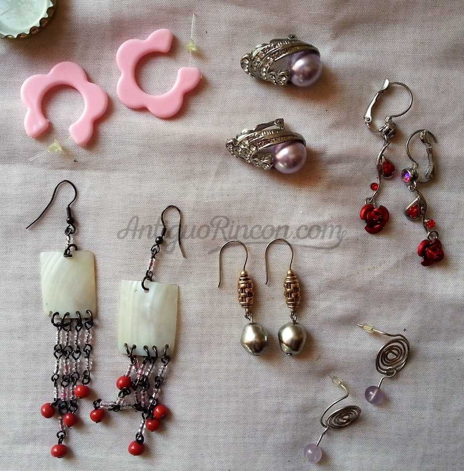 Pendientes. 6 Pares diferentes. Bisuteria