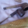 Pipas antiguas. Pareja. Couple of old pipes.