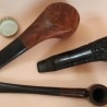 Pipas antiguas. Conjunto de 3 unidades. Set of old pipes.