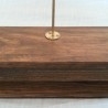 Balanza de joyería en madera y latón. Estilo Vintage