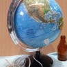 Globo terráqueo. Bola del mundo de los años 80. Preciosa pieza.