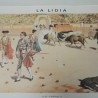 Litografías tauromaquia. Colección de 11 litos. LA LIDIA DE J. PALACIOS