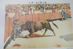 Litografías tauromaquia. Colección de 11 litos. LA LIDIA DE J. PALACIOS