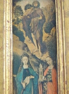 Retablo tríptico religioso. Años 70. Preciosa pieza para conservar muchos años.