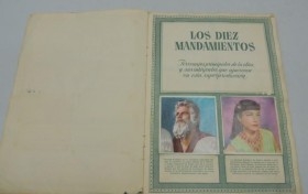 Album de cromos LOS 10 MANDAMIENTOS. AÑOS 70. INCOMPLETO.