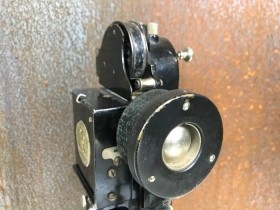 Proyector viejo de diapositivas.