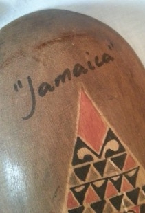 Máscara de Madera. Étnica. Motivos Jamaicanos.