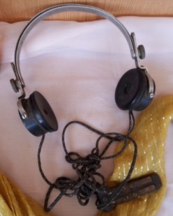 Auriculares de los años 40. Originales.