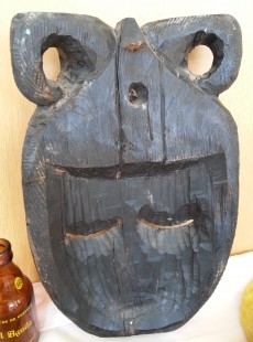 Máscara de madera de los años 70 Africana. old wooden masken