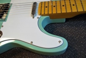 Guitarra eléctrica.  PHOENIX TELE 150. Edición limitada verde espuma de mar.