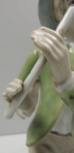 Pareja de figuras en porcelana de la firma TITO VALENCIA. Gran tamaño 39 cm de alto.