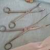 Pinzas. Forceps. Instrumental quirúrgico. Pareja de instrumentos.