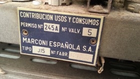 Radio de válvulas antigua. Marca MARCONI. Precioso objeto años 60-70