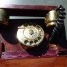 Teléfono antiguo. Años 40. Con dos campanas. Estilo barroco. Antique phone