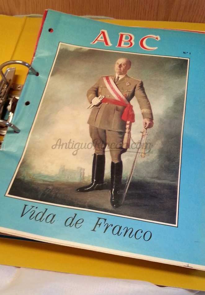 Coleccionable VIDA DE FRANCO. Publicado en los años 70 por ABC. 52 fascículos.