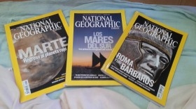Revistas NATIONAL GEOGRAPHIC. 3 ejemplares años 2008-2.009. Buen estado general.