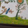 Mosaico antiguo pintado a mano Años 50. Preciosa pieza.