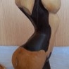 Busto de Mujer desnuda en madera. Origen cubano