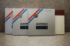 Cintas grabación antiguas AMPEX 373. 4 Cintas en sus cajas originales.