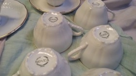 Juego de té. Servicio completo de porcelana BIDASOA.