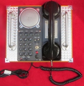 Teléfono estilo vintage. Moderno. SPIRIT OF ST. LOUIS FIELPHONE. Funcionando perfectamente.
