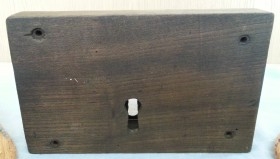 Cerradura encastrada en madera. Años 60