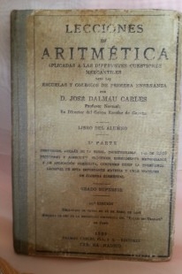 Libros de escuela Lecciones de Aritmética. Año 1933.