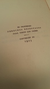 Novelas antiguas. Años 1.923-1.950