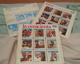 Discos Singles de cuentos infantiles. Colección de 3 discos. Años 60-70