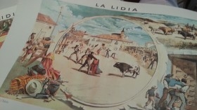 Láminas taurinas. Colección de 12 láminas gran formato con diferentes escenas del mundo de los toros.