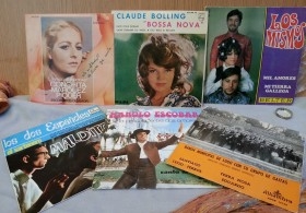 Discos Singles Música POP. Colección de 6 discos. Años 60-70