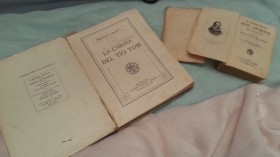 Libros centenarios DON QUIJOTE del año 1876 y La Cabaña del Tío Tom de 1918