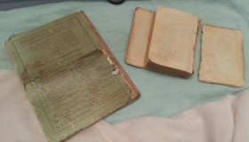 Libros centenarios DON QUIJOTE del año 1876 y La Cabaña del Tío Tom de 1918