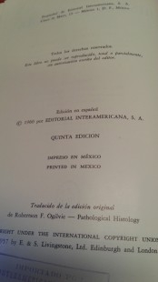 Libro HISPATOLOGÍA año 1960