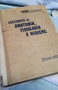 Libro LECCIONES DE ANATOMÍA del año 1930