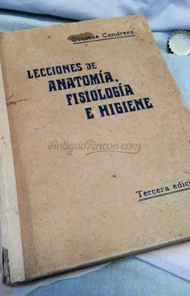 Libro LECCIONES DE ANATOMÍA del año 1930