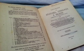 Libro LECCIONES DE ANATOMÍA del año 1930