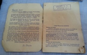 Aspirador antiguo. Años 40. Marca Valet. Maleta original.
