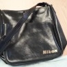 Bolso vintage para guardar cámara NIKON. Años 80