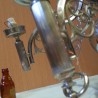 Lámpara de techo de 6 brazos. Años 60-70. Estado regular.