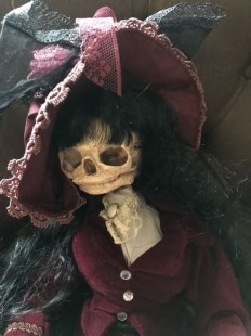 Muñeca esqueleto. Viuda de Winchester. Terrorífica. Recreación única a mano.