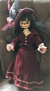 Muñeca esqueleto. Viuda de Winchester. Terrorífica. Recreación única a mano.
