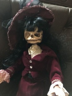 Muñeca esqueleto. Viuda de Winchester. Terrorífica. Recreación única a mano.