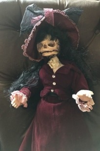 Muñeca esqueleto. Viuda de Winchester. Terrorífica. Recreación única a mano.