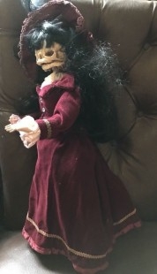 Muñeca esqueleto. Viuda de Winchester. Terrorífica. Recreación única a mano.