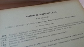 Libro escolar año 1923. Aritmética. Prácticamente centenario.