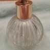 Perfumero vintage. Tarro de cristal para tocador. Preciosa pieza años 80