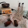 Laboratorio. Conjunto vintage de utensilios de laboratorio. Varias piezas.
